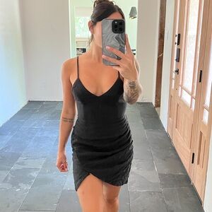 Navy blue mini dress